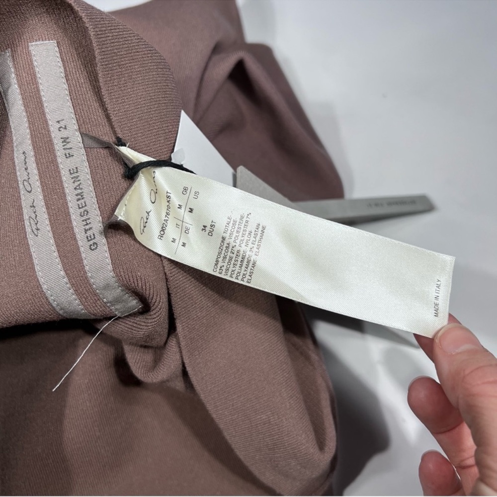 Rick Owens Rent Maxi Bodycon Skirt in Dust - Picture 8 of 14